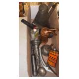 Oil cans, etc as shown