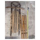 Runner sled and six spindles