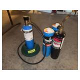Propane burner and tanks