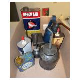 Oil cans, One is International Harvester etc as shown