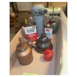 Oil cans, etc as shown