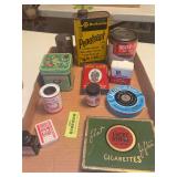 Vintage tins and bottles