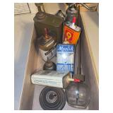 Oil cans, etc as shown