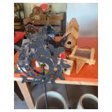 Bird bath heater, suet feeders, yard decor, etc