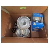 Two NEW lamps w NEW bulbs