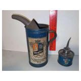 Two Maytag oil cans