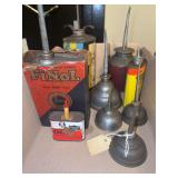 Oil cans, etc as shown