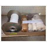Cotton-square and flat-braid wicking for free standing candles