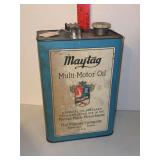 Two Maytag oil cans