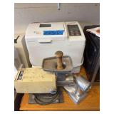 Poster bread maker, Penncrest meat grinder