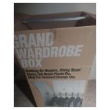 Seven uhaul wardrobe boxes - used but in good condition