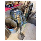 Cast iron fireplace tools
