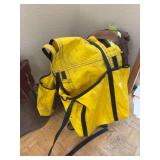 Yellow waterproof canvas, pannier bags