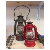 Two small lanterns