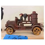 Cast cast-iron steam engine car