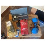 Heavy duty automotive truck trailer turn signal, lineman‘s telephone, dial caliper, and trailer wire adapter