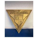 Cast aluminum USS Hancock plaque
