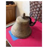 Brass 6” bell with clapper, nice ring