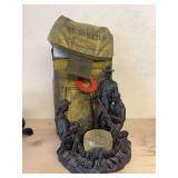 Fire shelter and resin candle holder