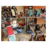 Two metal adjustable shelving units 30 x 14 x 35 ￼(not including contents)