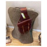 Saddle pads and basically new - leather saddle bags
