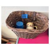 Vintage bike basket, cute mug, barrel of monkies game