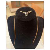 10k UNUS Necklace with broken chain