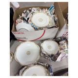 Haviland China set, approximately service for 8, serving pieces-some chipped