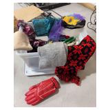 Scarves and gloves (tote not included)
