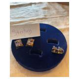 Earrings (Palm trees are marked Sterling), Bella unmarked