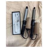 Two curling irons, Teeth cleaner