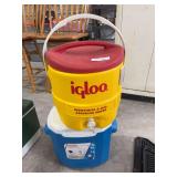 Coleman cooler and Igloo beverage cooler