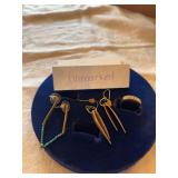 Earrings, ring-all unmarked
