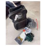 Golf carry bags with balls, gloves, head covers