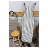 Ironing board, wood stool