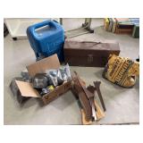 Tool box, Igloo water jug, Lots of mouse traps, 1/4 bag Quikrete
