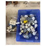 Various light bulbs, electrical parts
