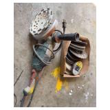 Master Force 8-in angle grinder and various discs blades etc masonry one on it now