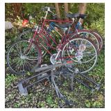 3 bikes and carrier as shown
