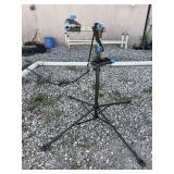 Foldable bike repair stand