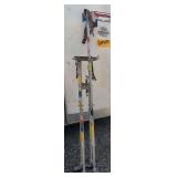 Extra tall adjustable drywall stilts