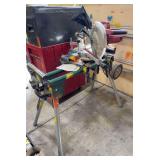 Master Force portable saw stand and a 10-in sliding compound miter saw