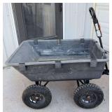 Gorilla carts 4 wheeled poly dump cart