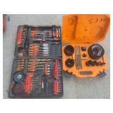 Quick change drill bit set and new spider hole saw set
