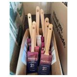 Box of new 2-in paint brushes