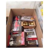 Several new in the box various passage sets, brass, stainless steel lever and knobs