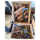 Bar clamps, gluing clamps, and C clamps