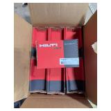 Seven boxes Hilti concrete fasteners