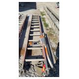 24’ fiberglass extension ladder and ladder stabilizer