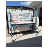 6’ blue contractors choice bakers scaffold